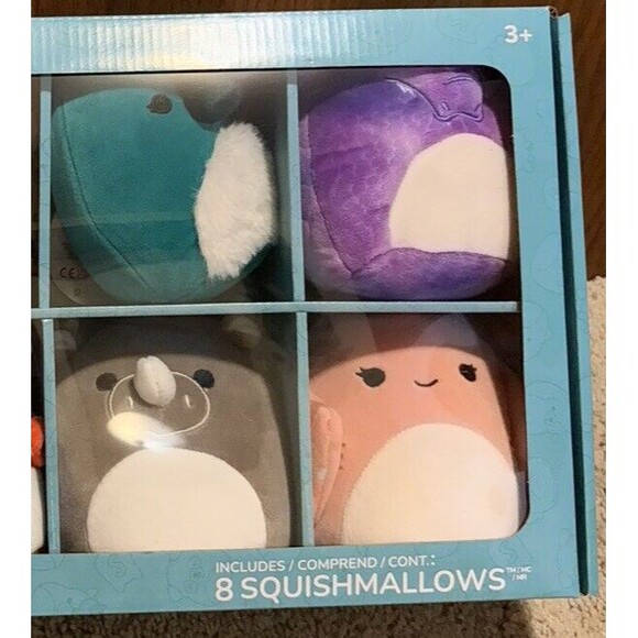 Squishmallows 5" Mini Plush 8-Pack Assorted Exotic Animals Characters Soft Toys - Picture 8 of 9